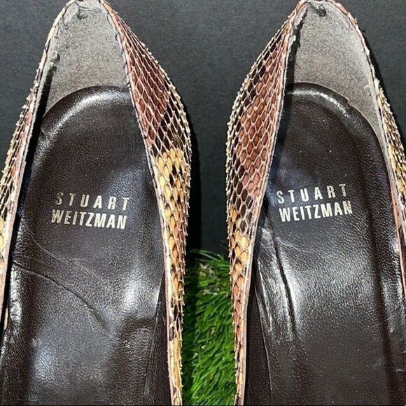Stuart Weitzman Snakeskin Pumps - Picture 8 of 9
